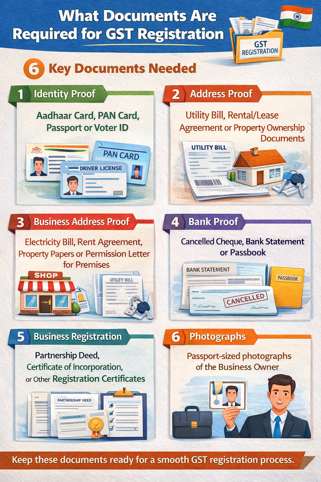 What Documents Are Required for GST Registration